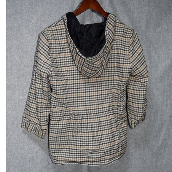 Volcom Plaid Shmad Jacket Hooded Button Front Cotton Jacket Women’s Medium - Picture 3 of 3